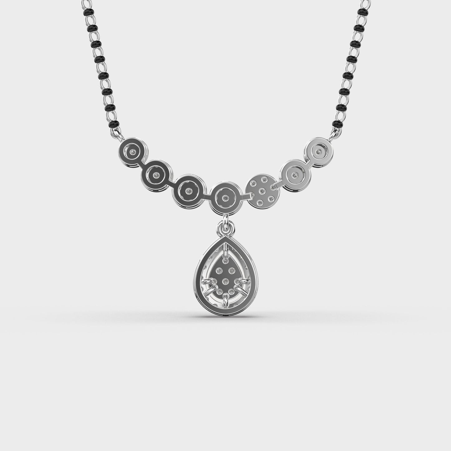 graceful drop mangalsutra pendant