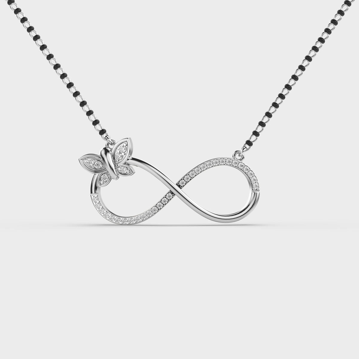 infinity butterfly pendant