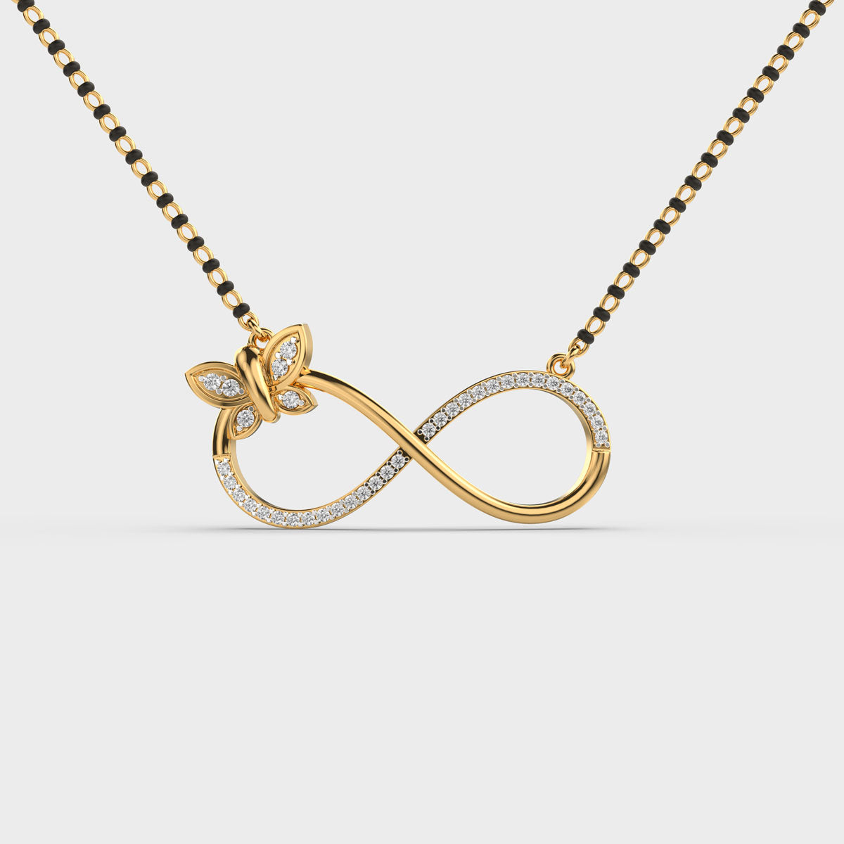 infinity butterfly pendant