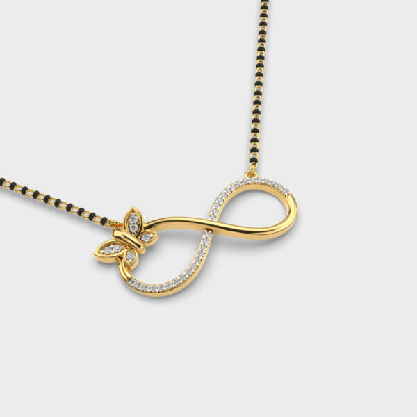infinity butterfly pendant
