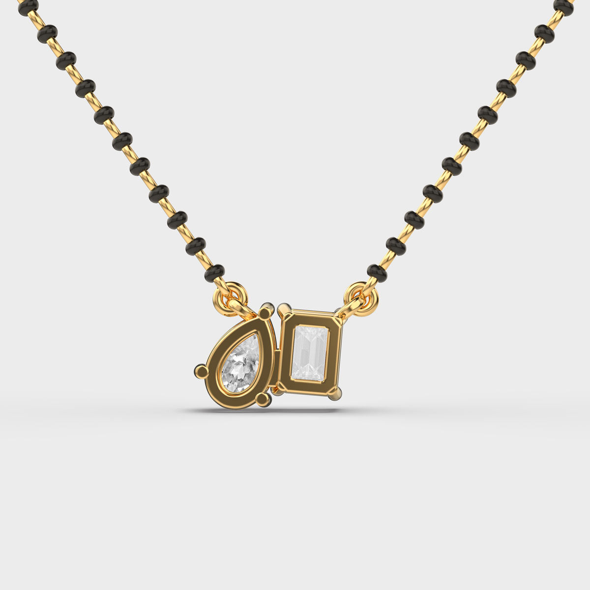 axisglow geometric diamond pendant