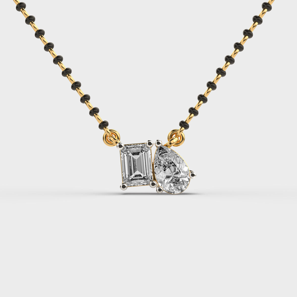 axisglow geometric diamond pendant