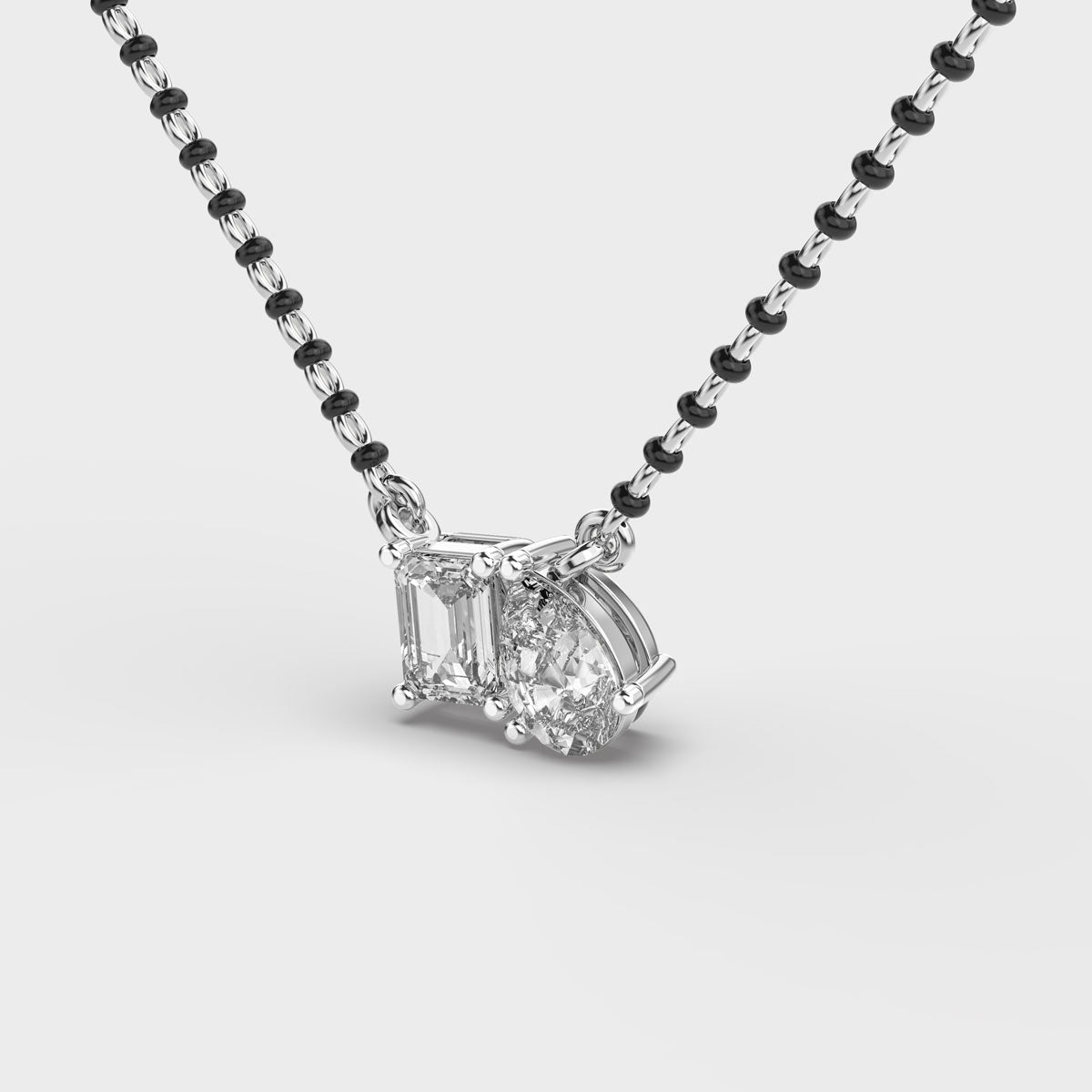 axisglow geometric diamond pendant
