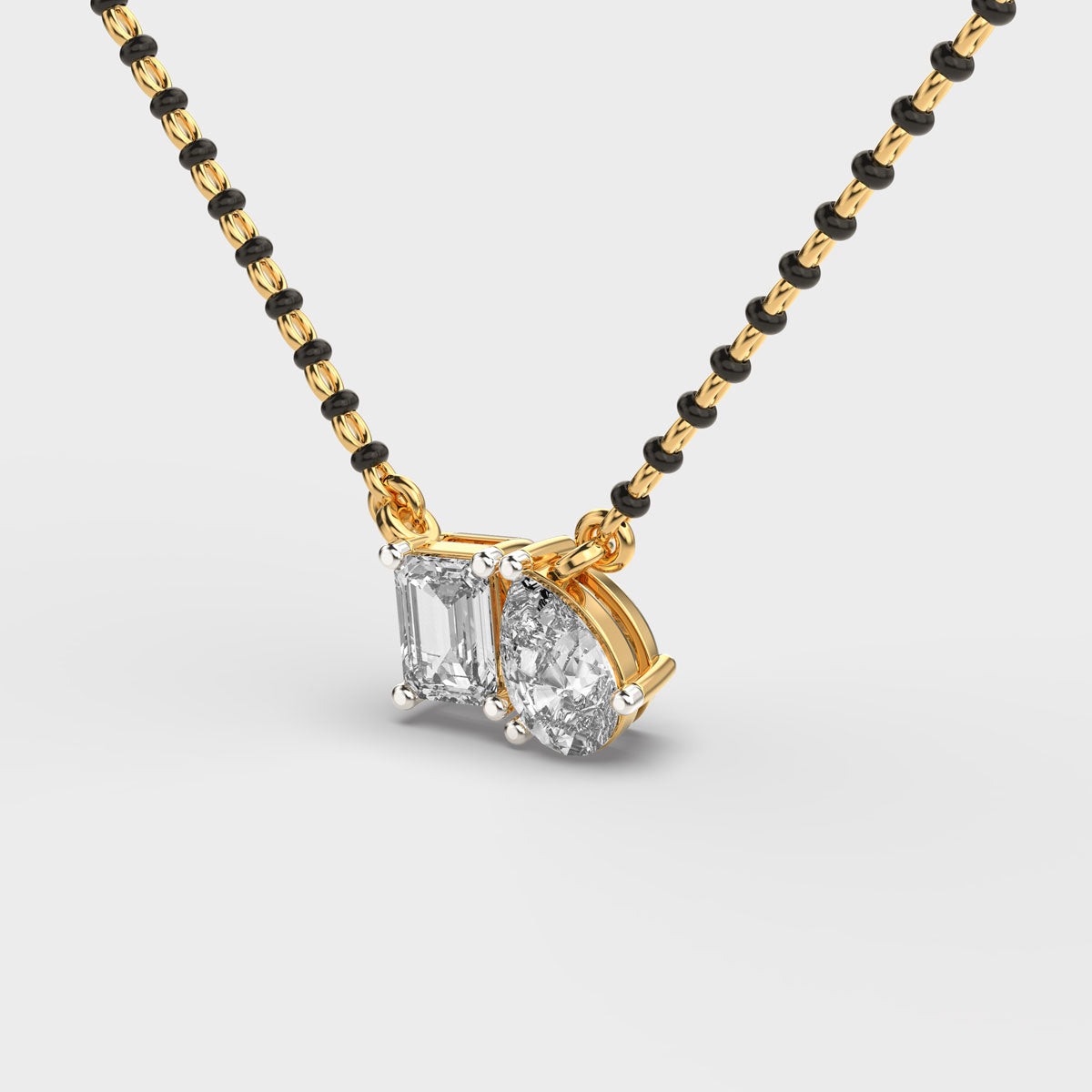 axisglow geometric diamond pendant