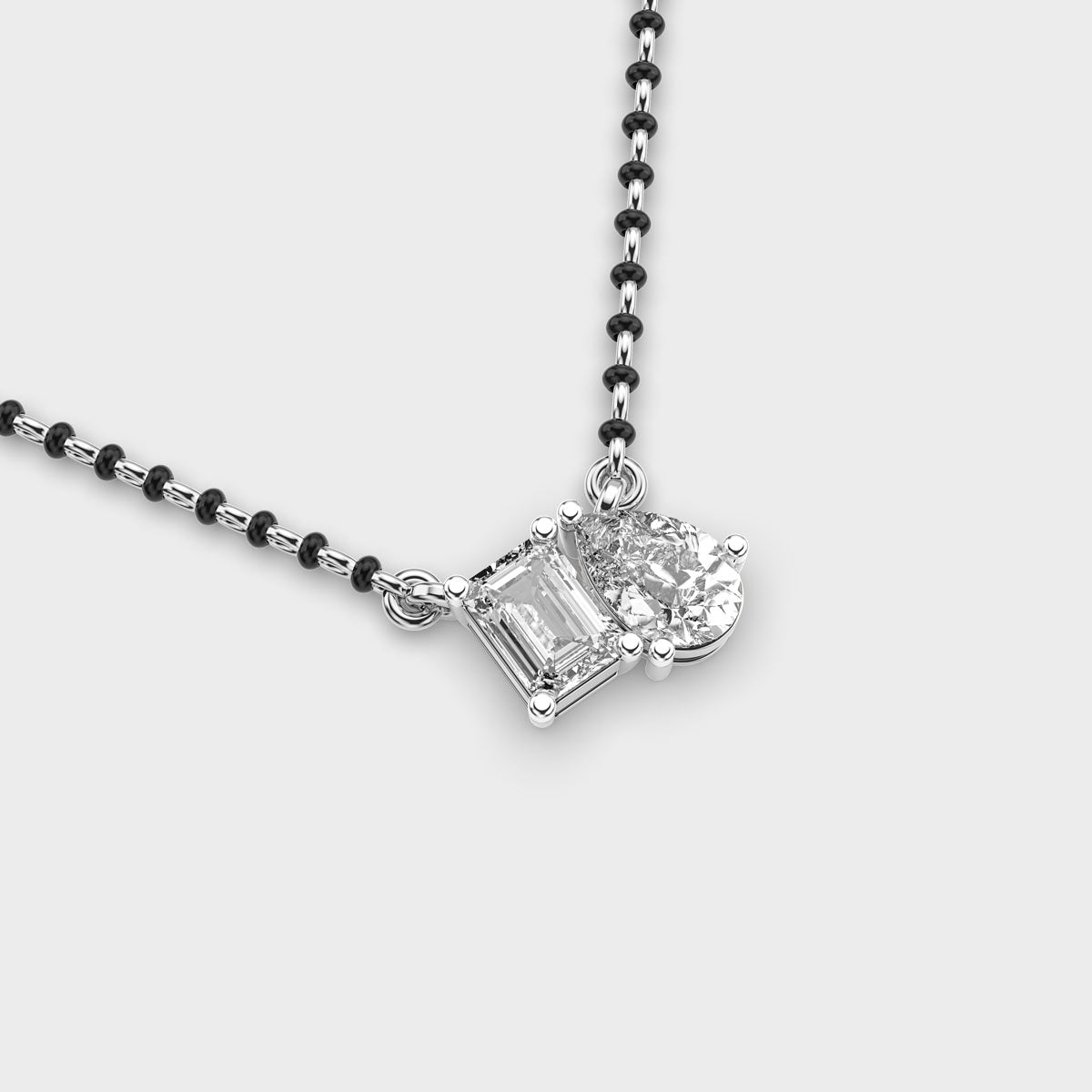 axisglow geometric diamond pendant