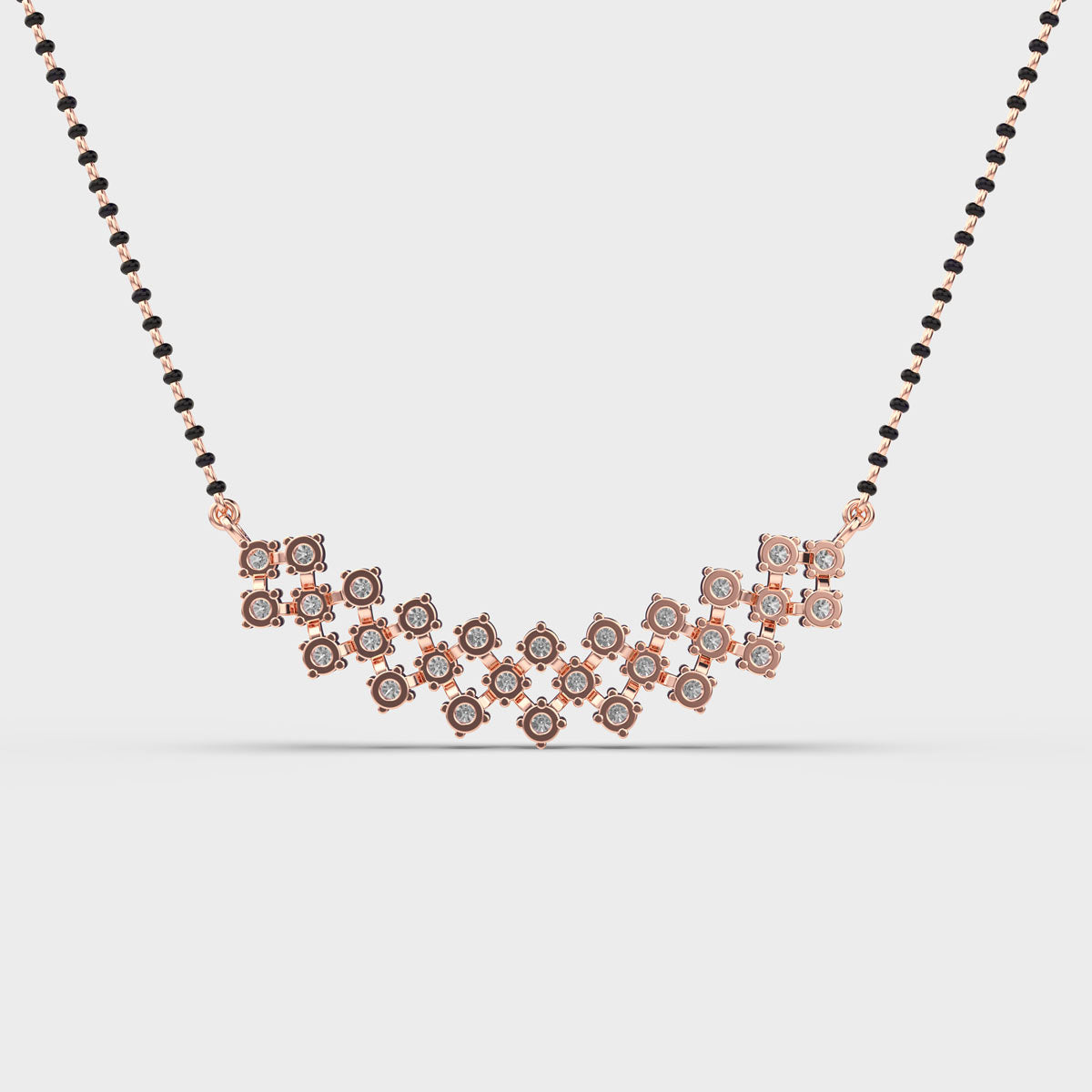crystal halo diamond pendant (with chain)
