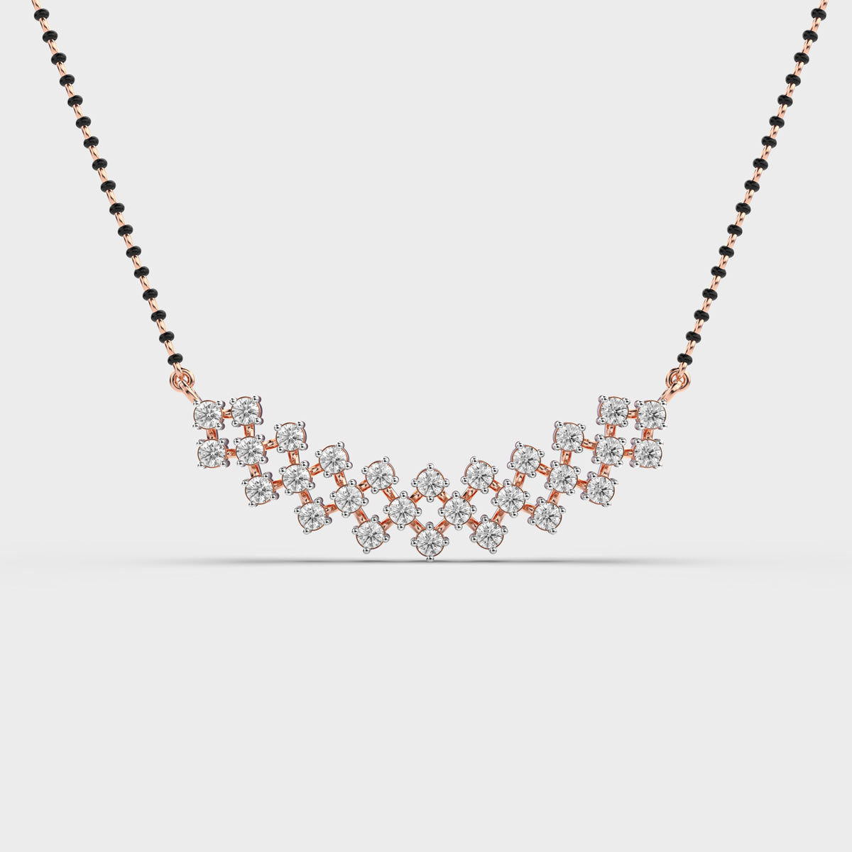crystal halo diamond pendant (with chain)