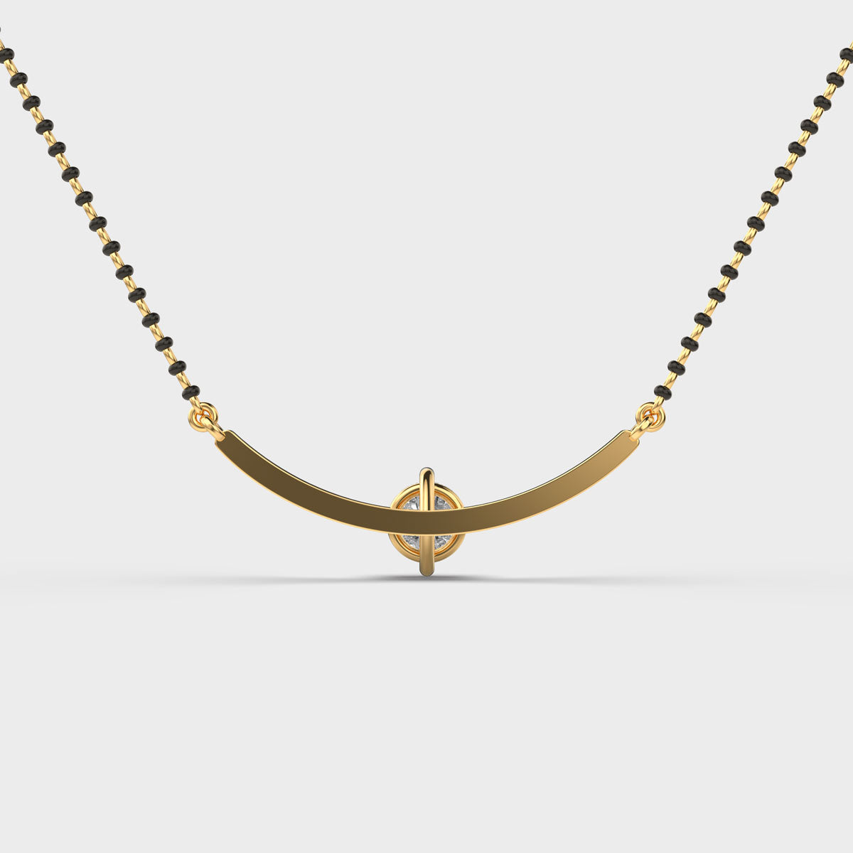 minimalistic presence diamond pendant (with chain)