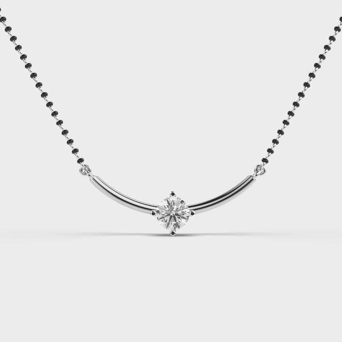 minimalistic presence diamond pendant (with chain)