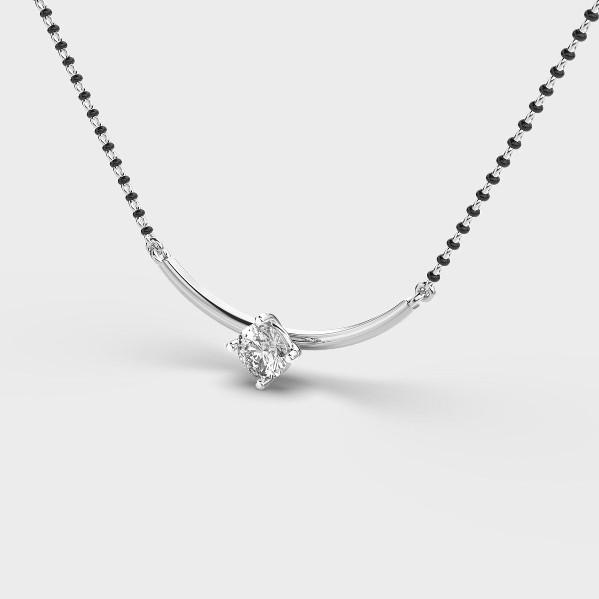 minimalistic presence diamond pendant (with chain)