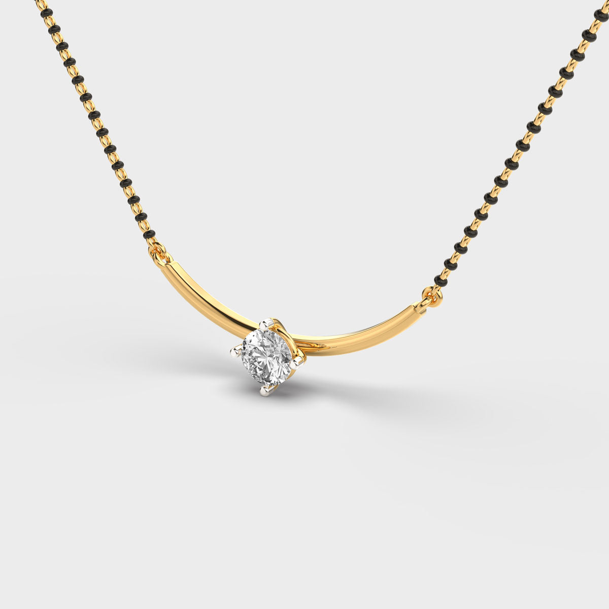 minimalistic presence diamond pendant (with chain)