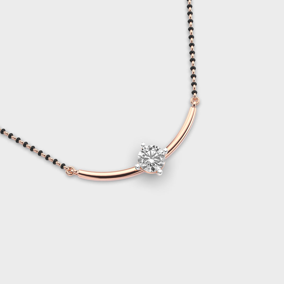 minimalistic presence diamond pendant (with chain)