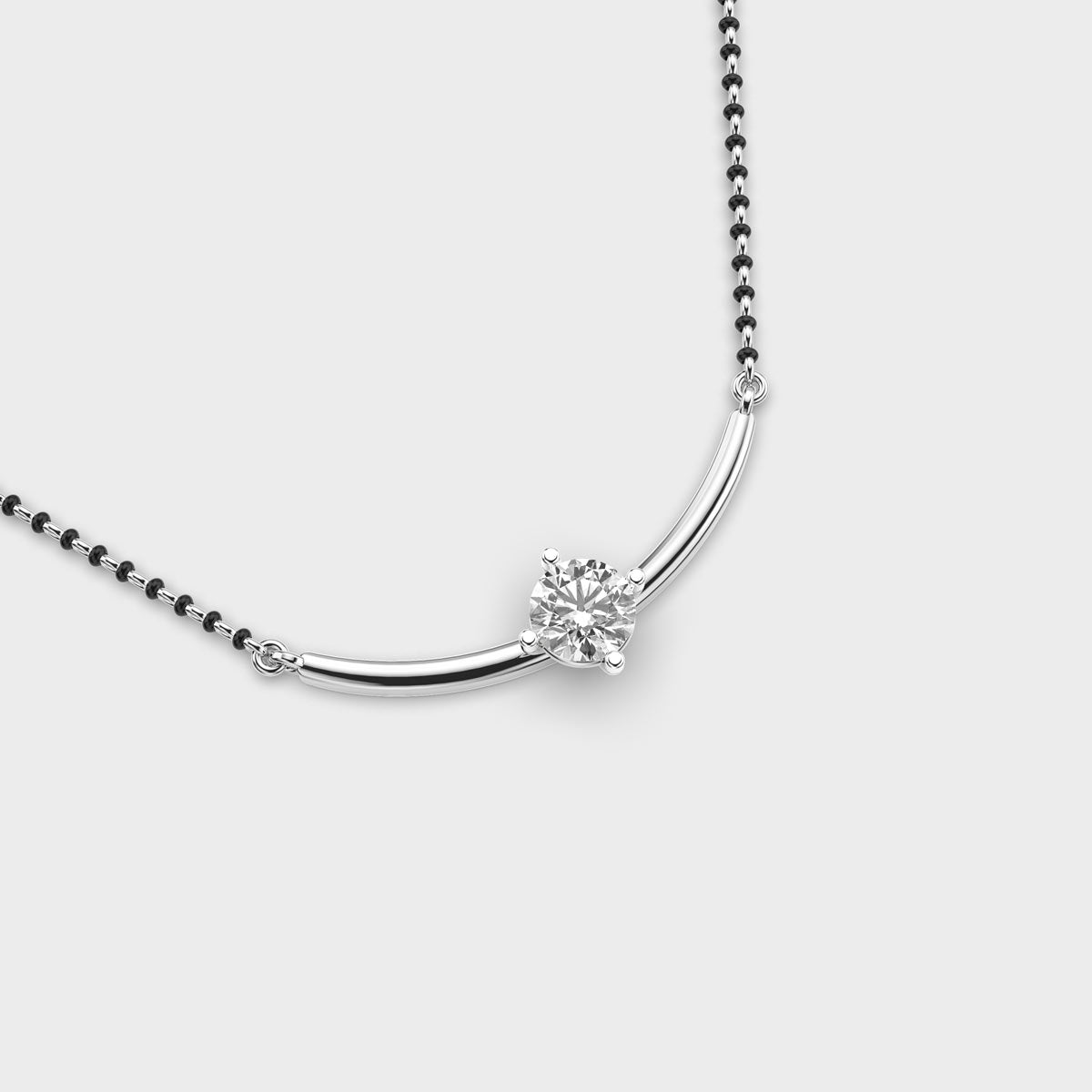 minimalistic presence diamond pendant (with chain)