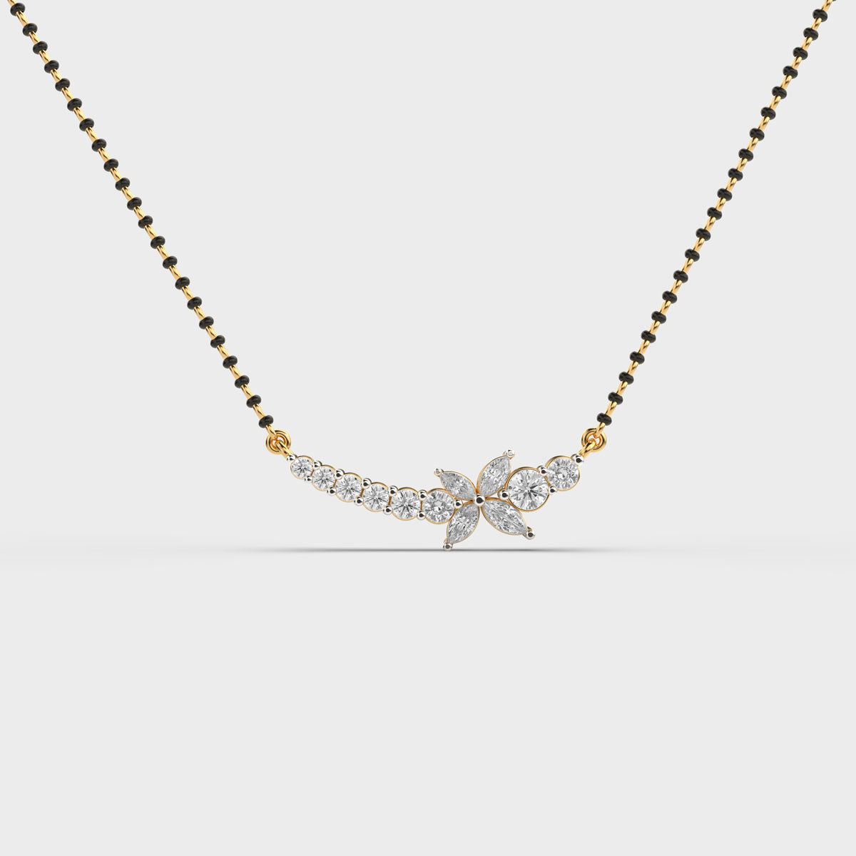 jasmine whisper mangalsutra pendant