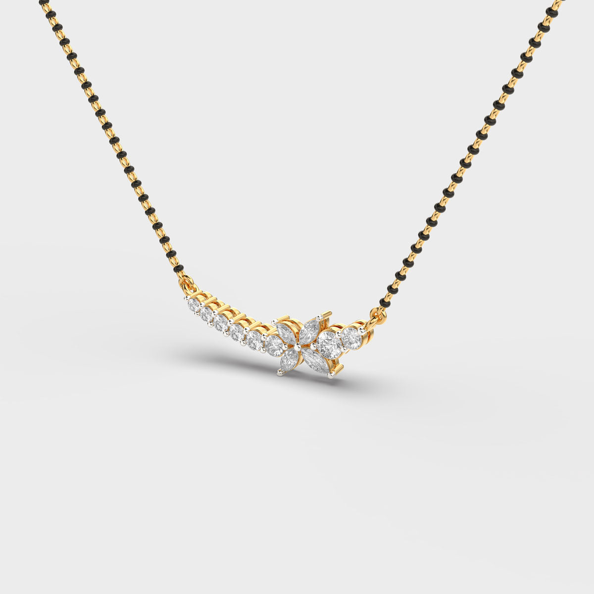 jasmine whisper mangalsutra pendant
