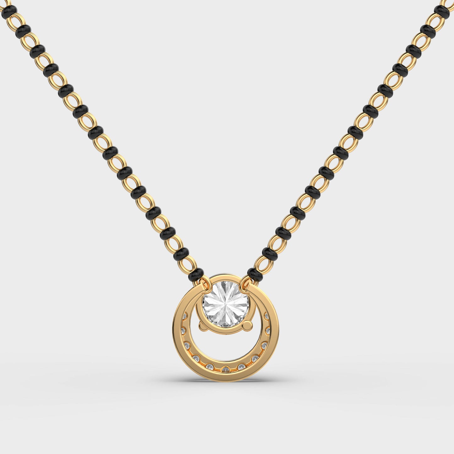 sanskriti solitaire mangalsutra pendant