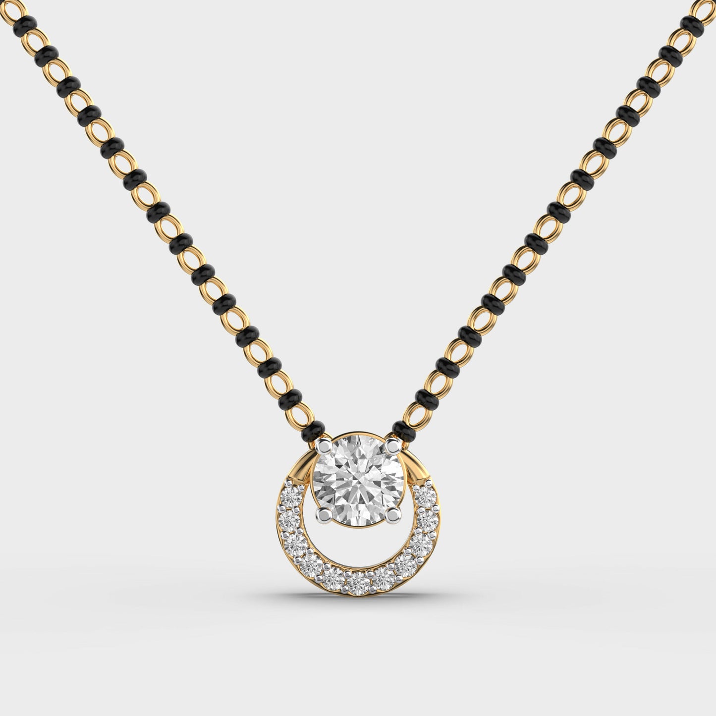 sanskriti solitaire mangalsutra pendant