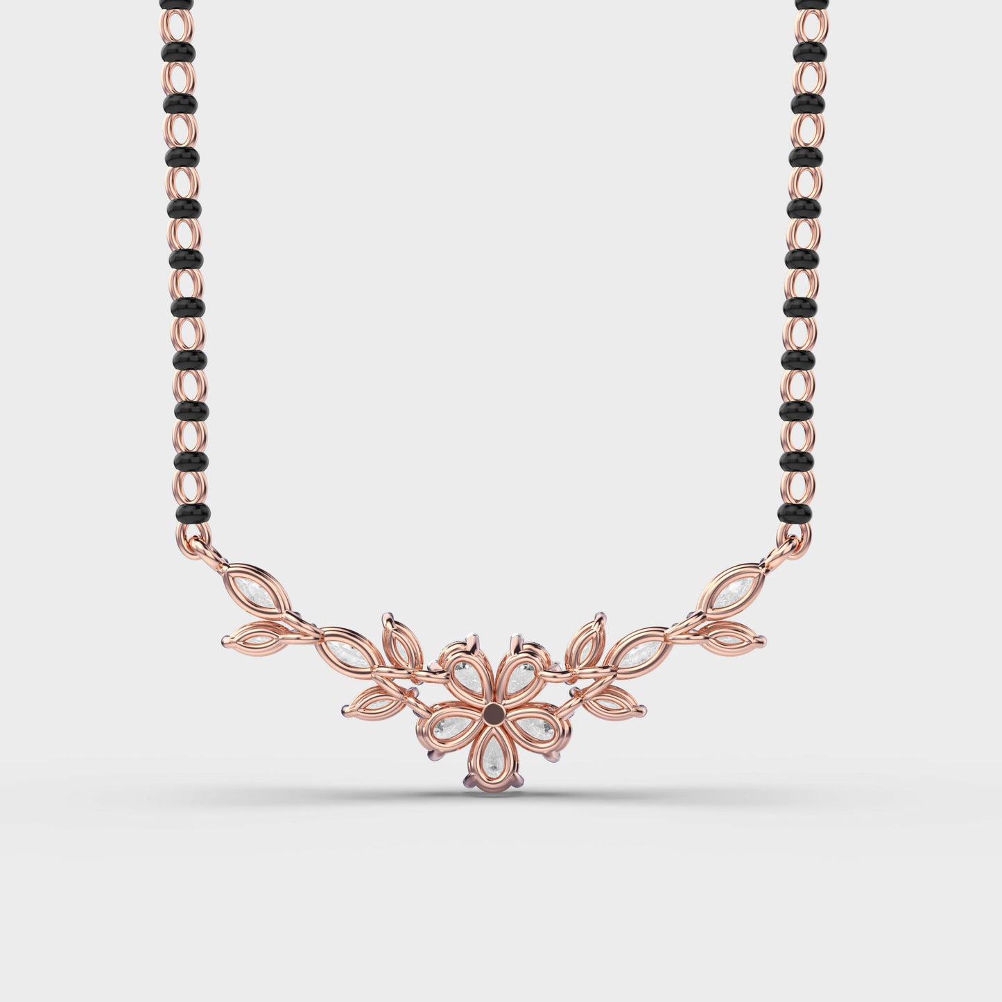 frosty glam diamond mangalsutra (with chain)