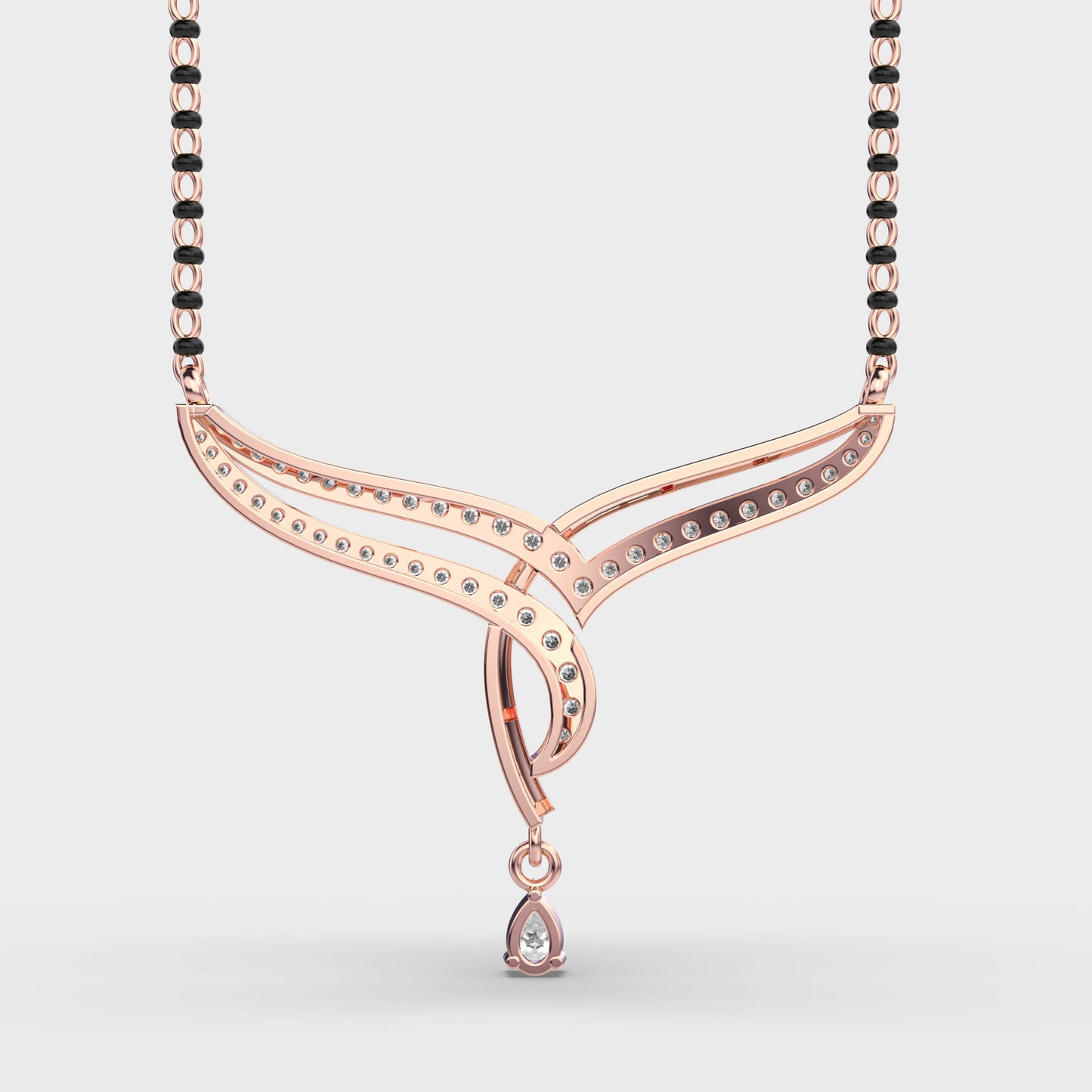 noorline diamond mangalsutra pendant