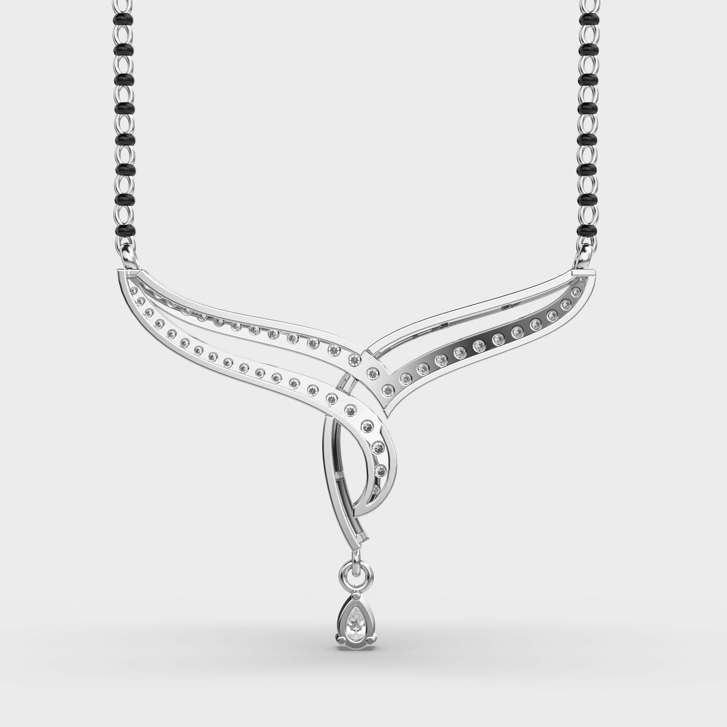 noorline diamond mangalsutra pendant