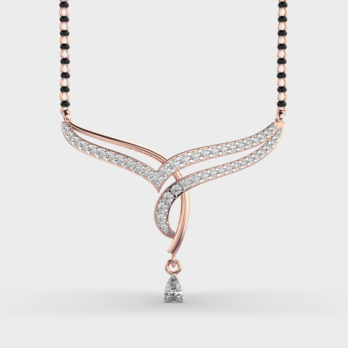 noorline diamond mangalsutra pendant