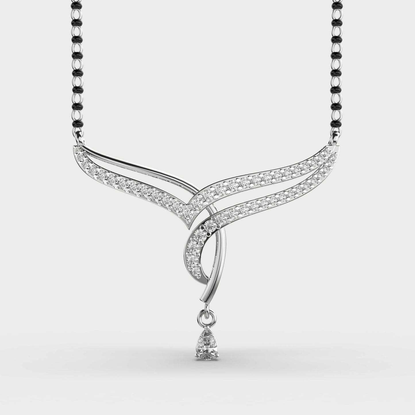 noorline diamond mangalsutra pendant