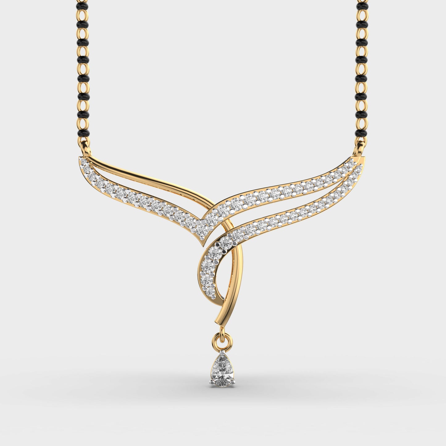 noorline diamond mangalsutra pendant
