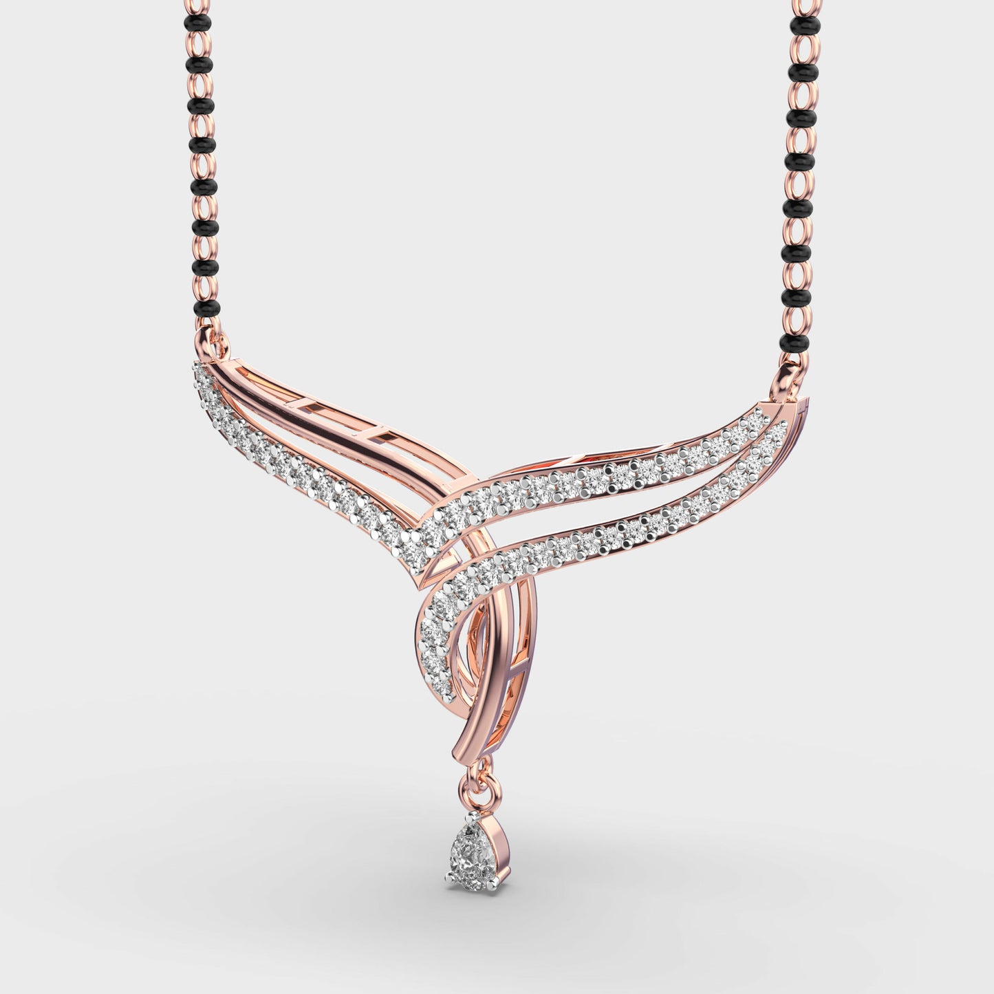 noorline diamond mangalsutra pendant