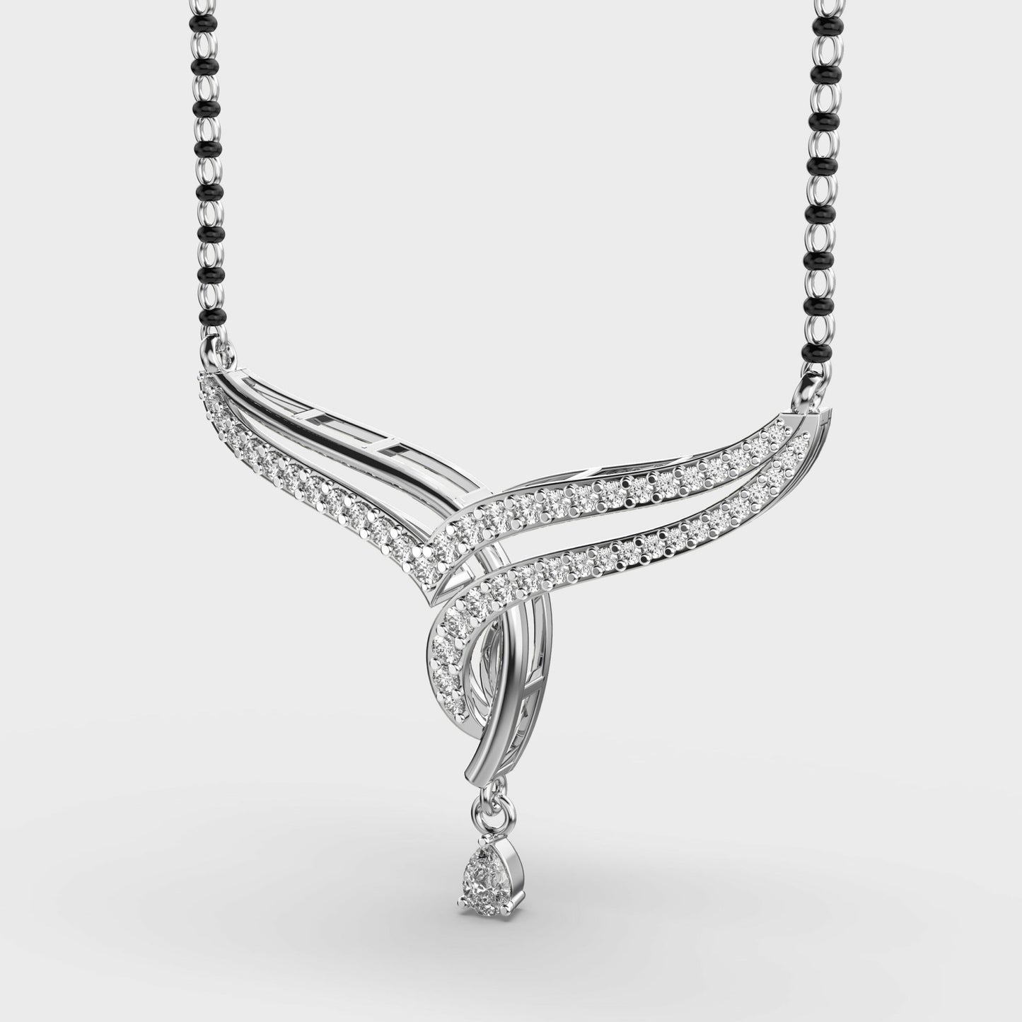 noorline diamond mangalsutra pendant