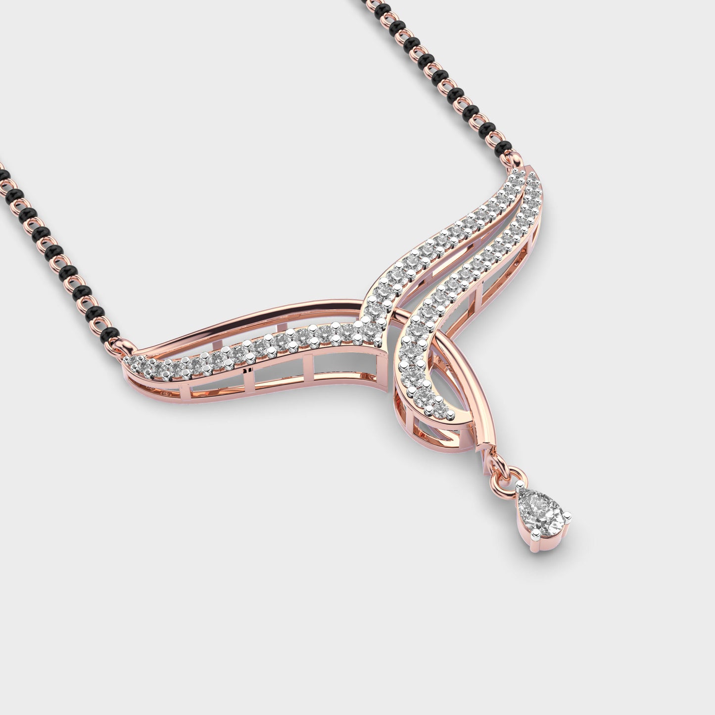 noorline diamond mangalsutra pendant