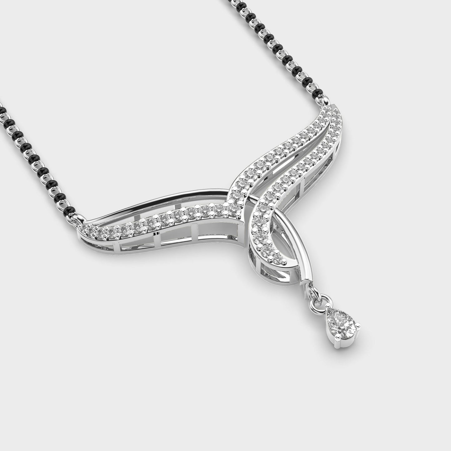 noorline diamond mangalsutra pendant