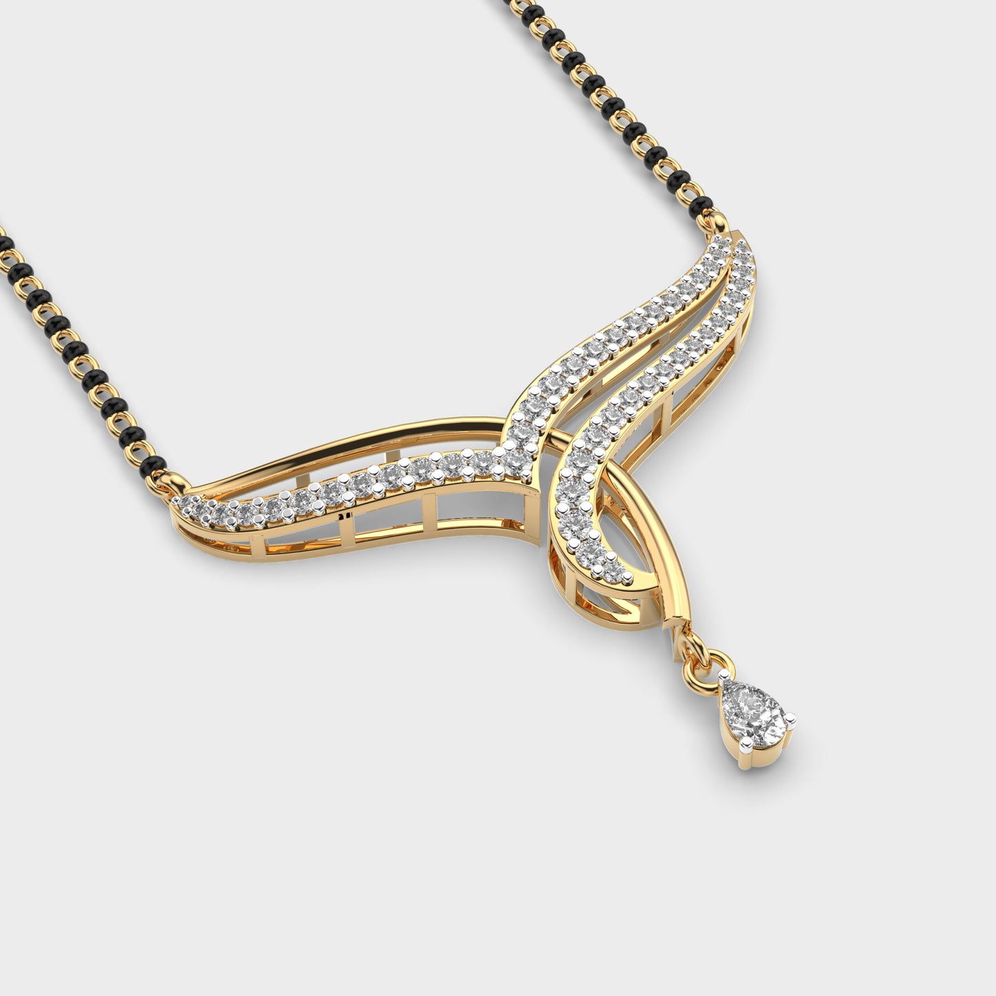 noorline diamond mangalsutra pendant