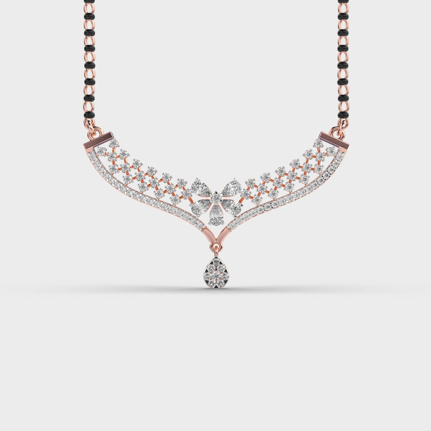 majestic empress diamond mangalsutra (with chain)
