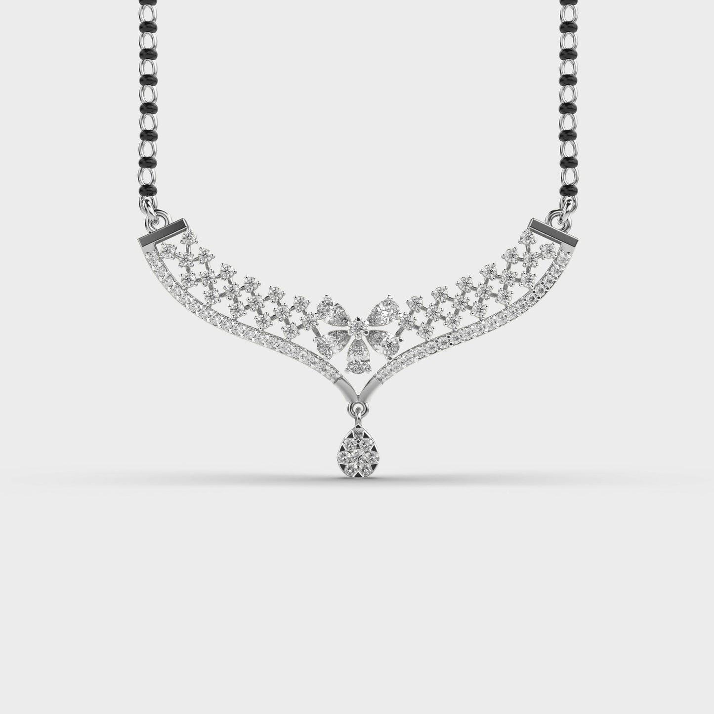 majestic empress diamond mangalsutra (with chain)