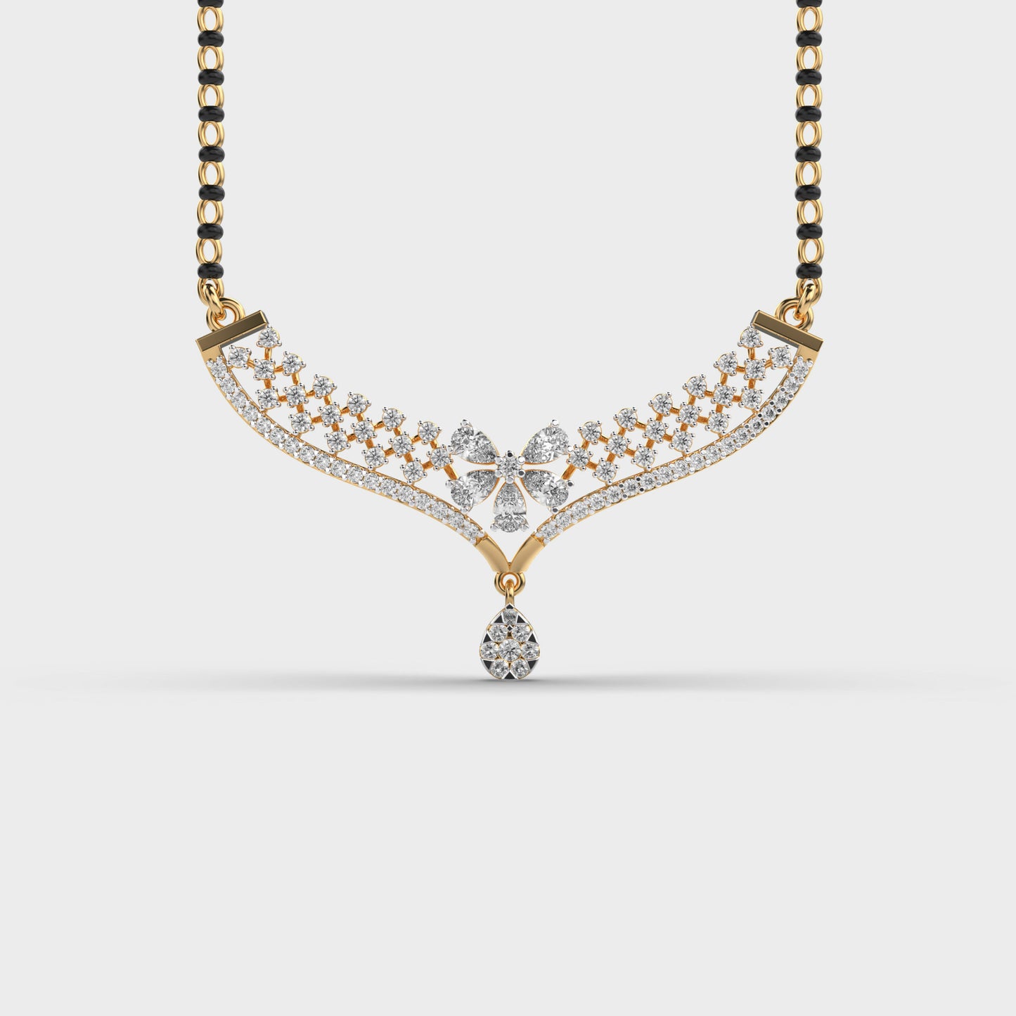 majestic empress diamond mangalsutra (with chain)