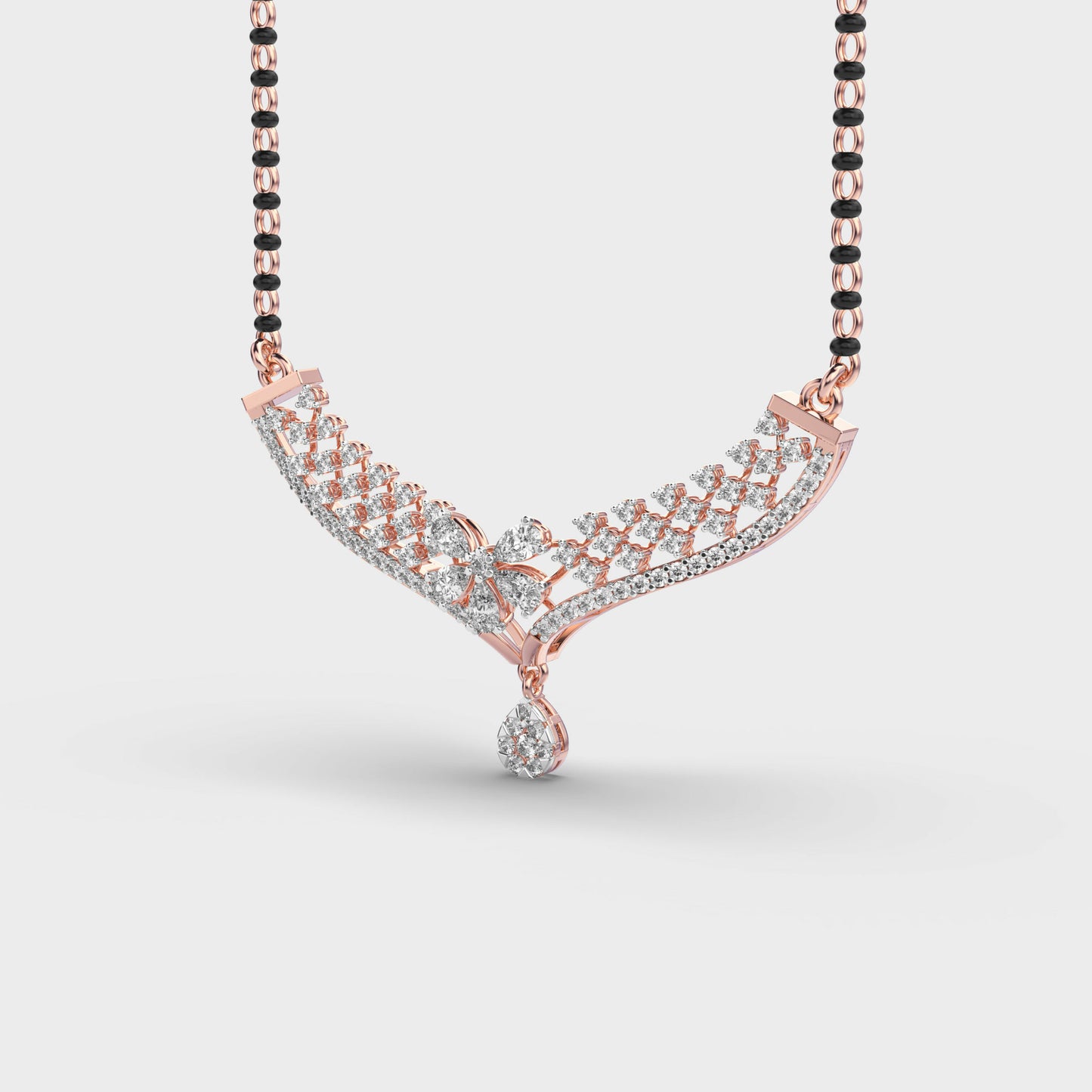 majestic empress diamond mangalsutra (with chain)