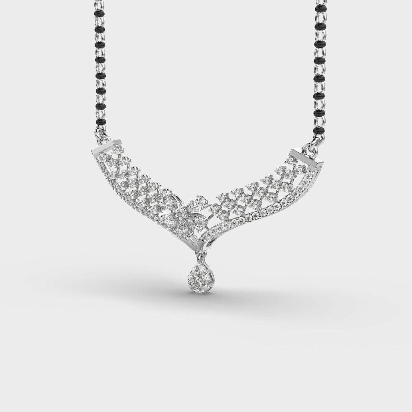 majestic empress diamond mangalsutra (with chain)