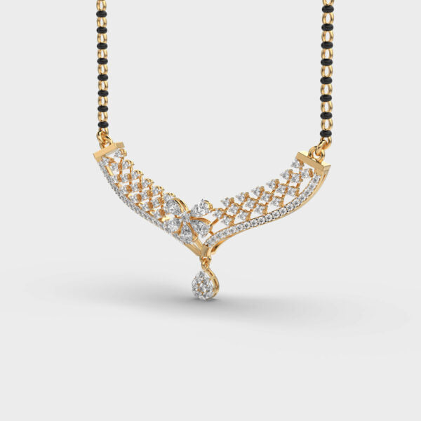 majestic empress diamond mangalsutra (with chain)