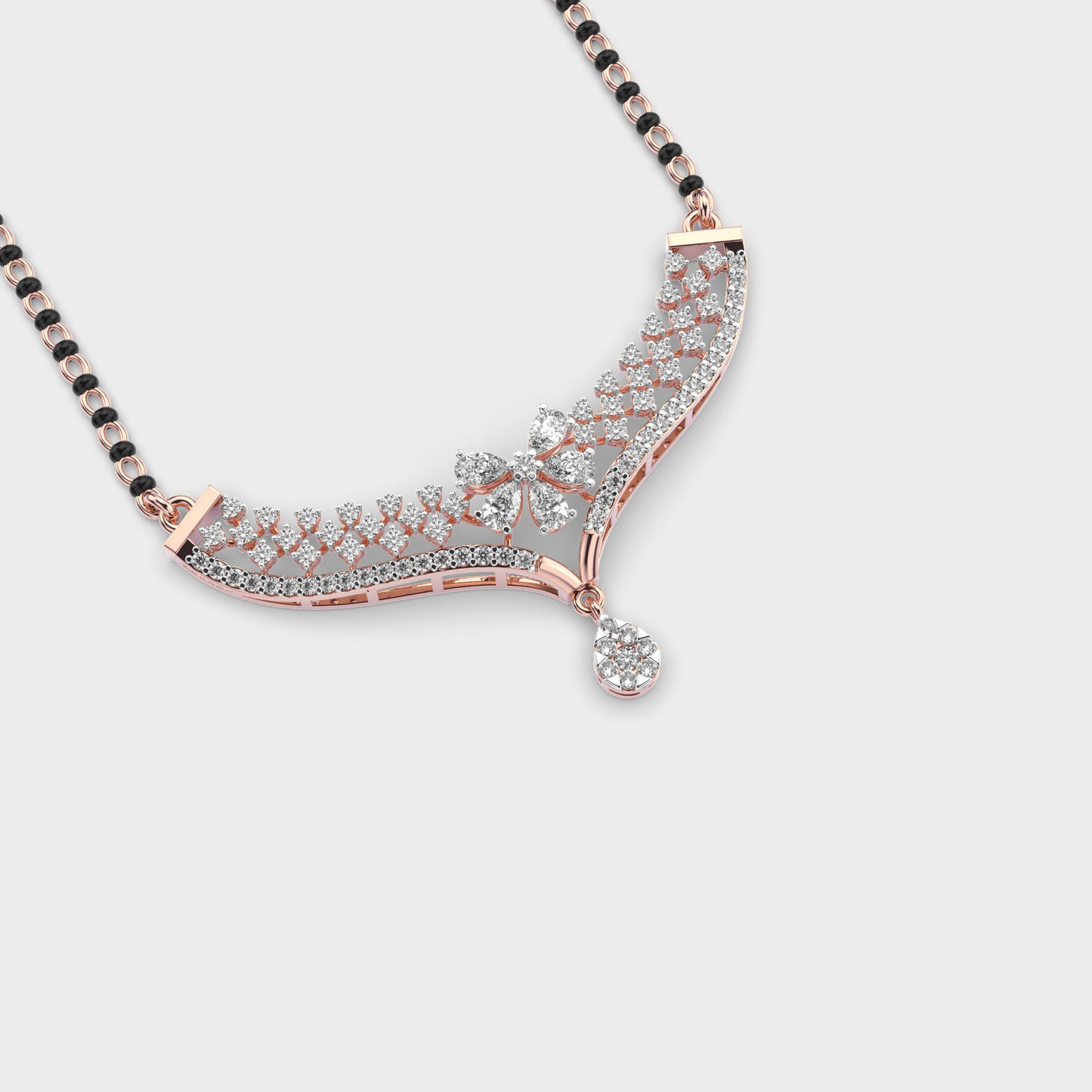 majestic empress diamond mangalsutra (with chain)