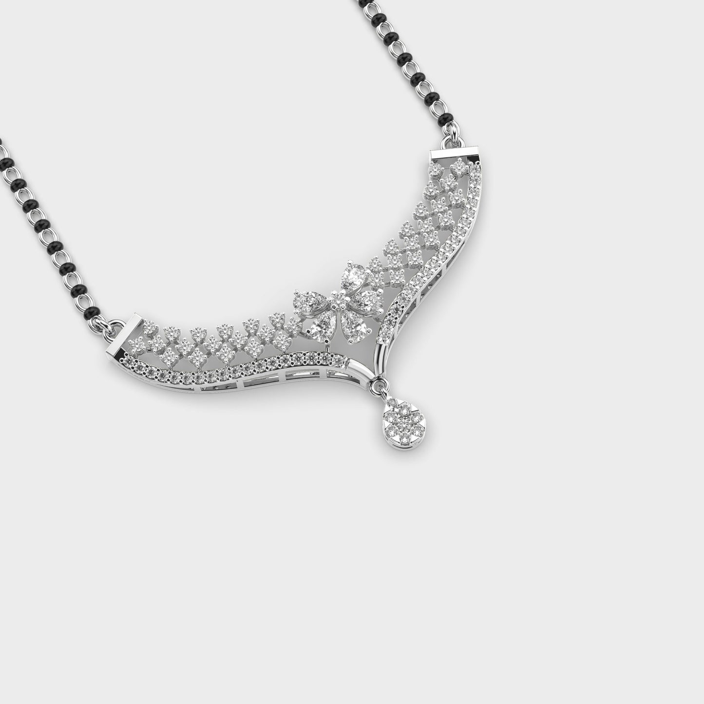 majestic empress diamond mangalsutra (with chain)