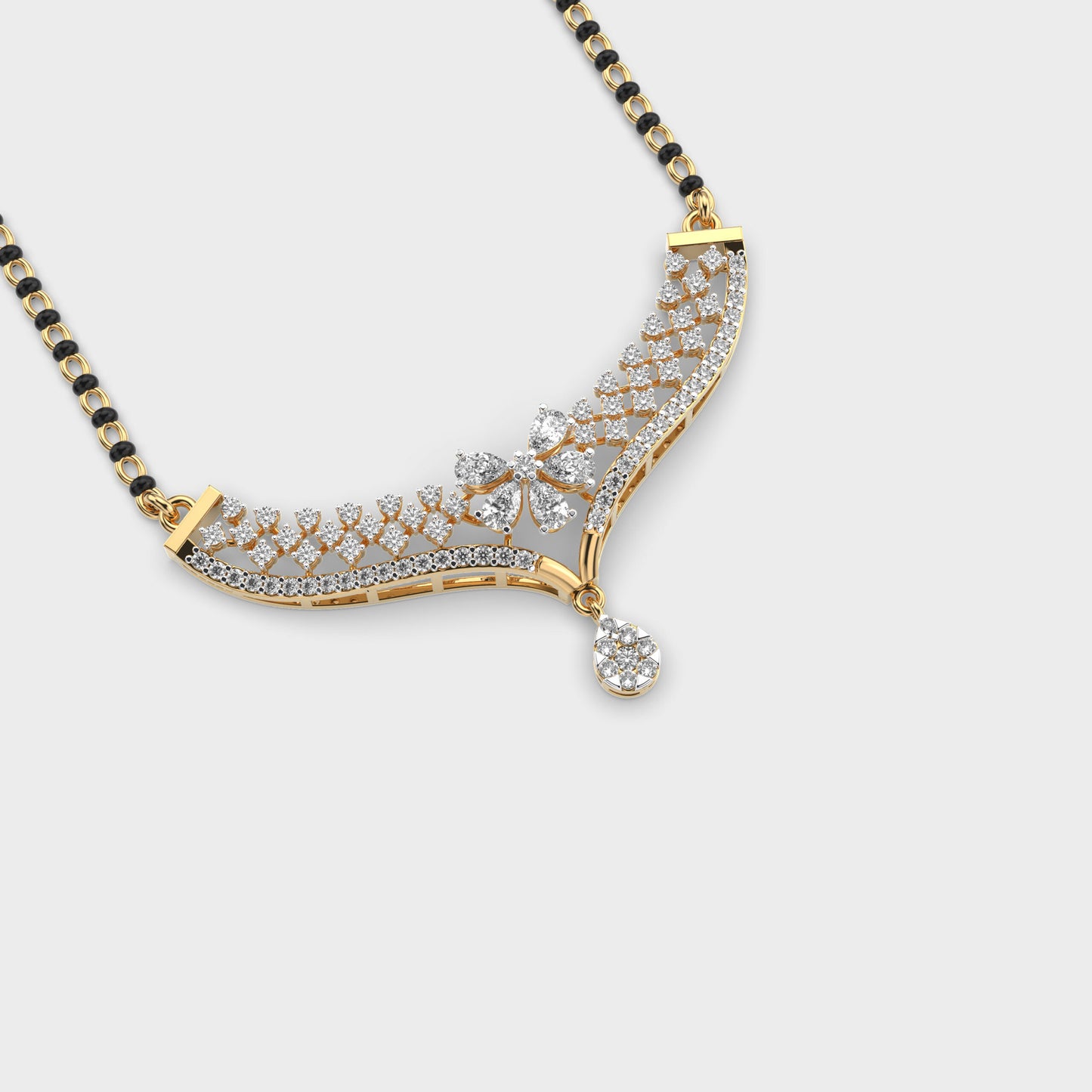 majestic empress diamond mangalsutra (with chain)