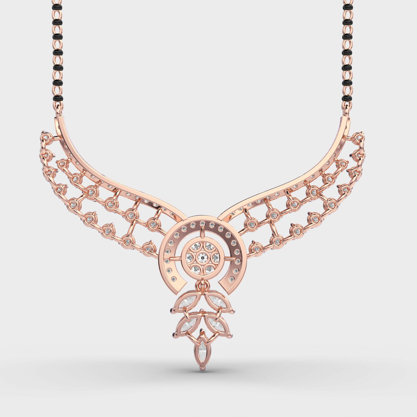 marital bliss diamond mangalsutra (with chain)