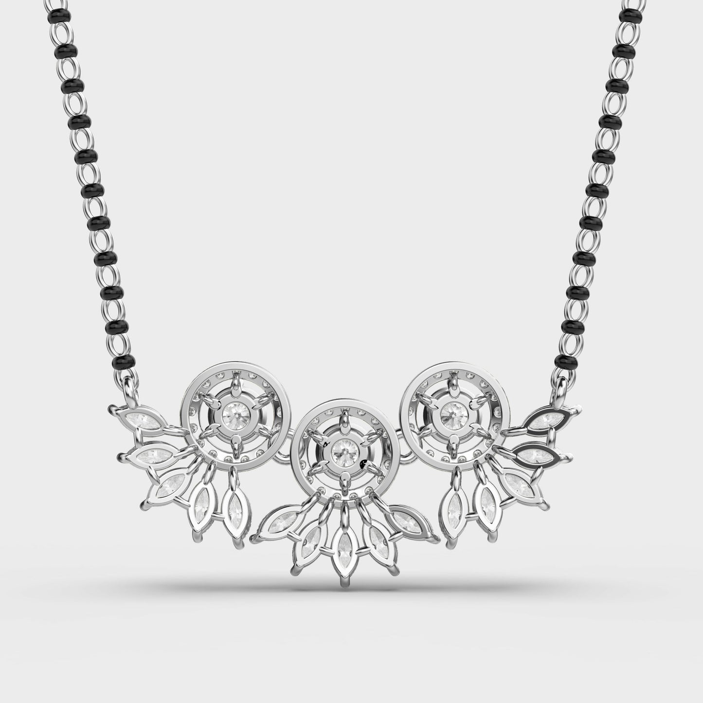 triad glory diamond mangalsutra (with chain)