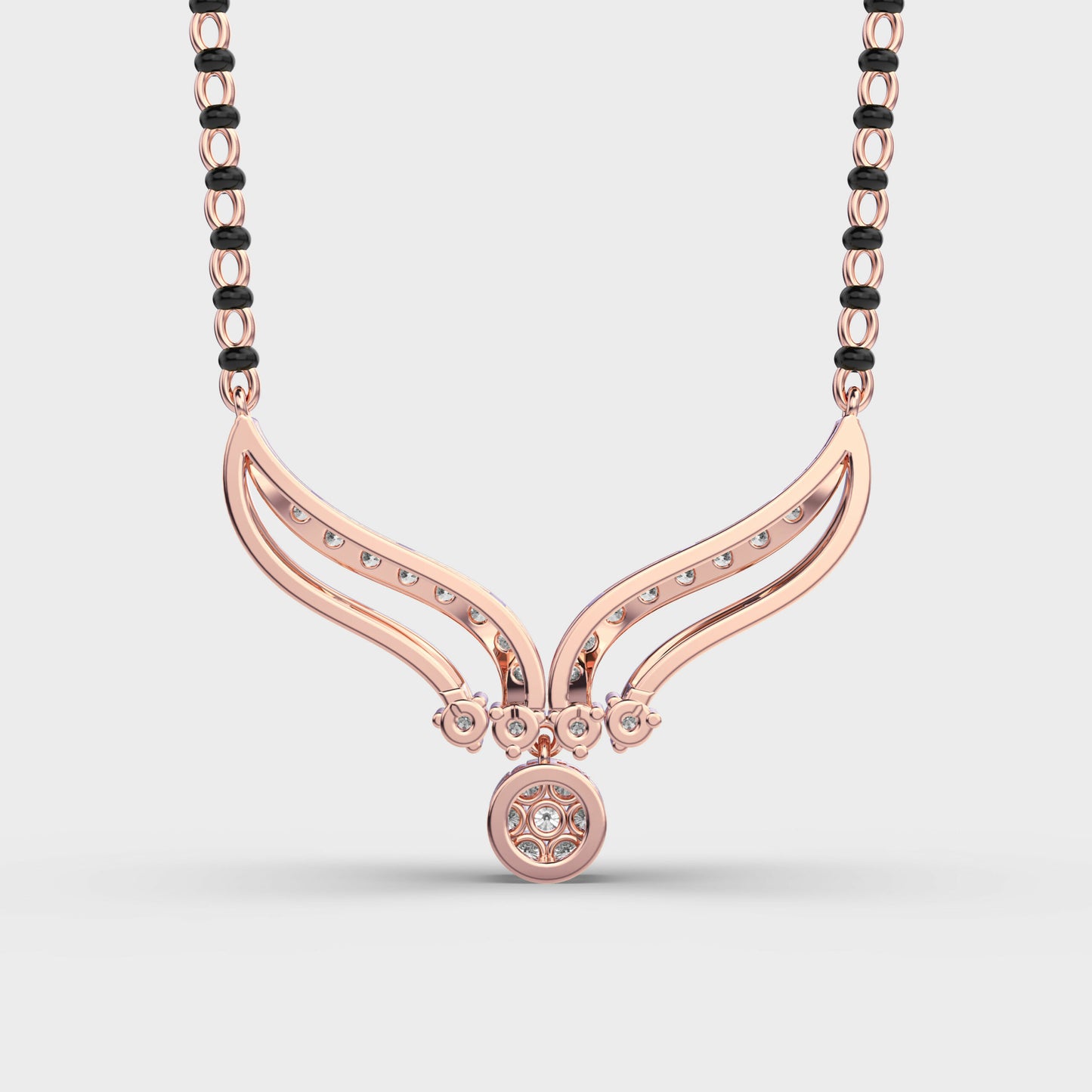 diamond mangalsutra pendant