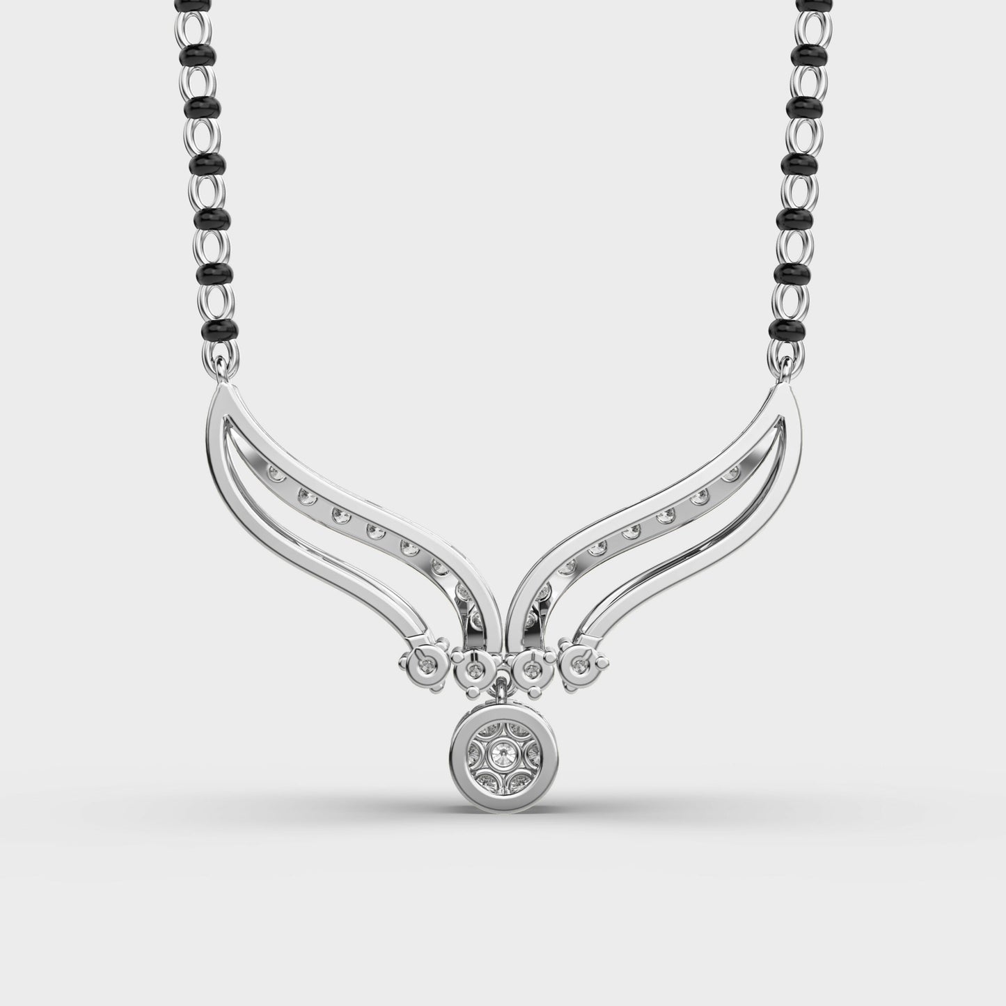 diamond mangalsutra pendant