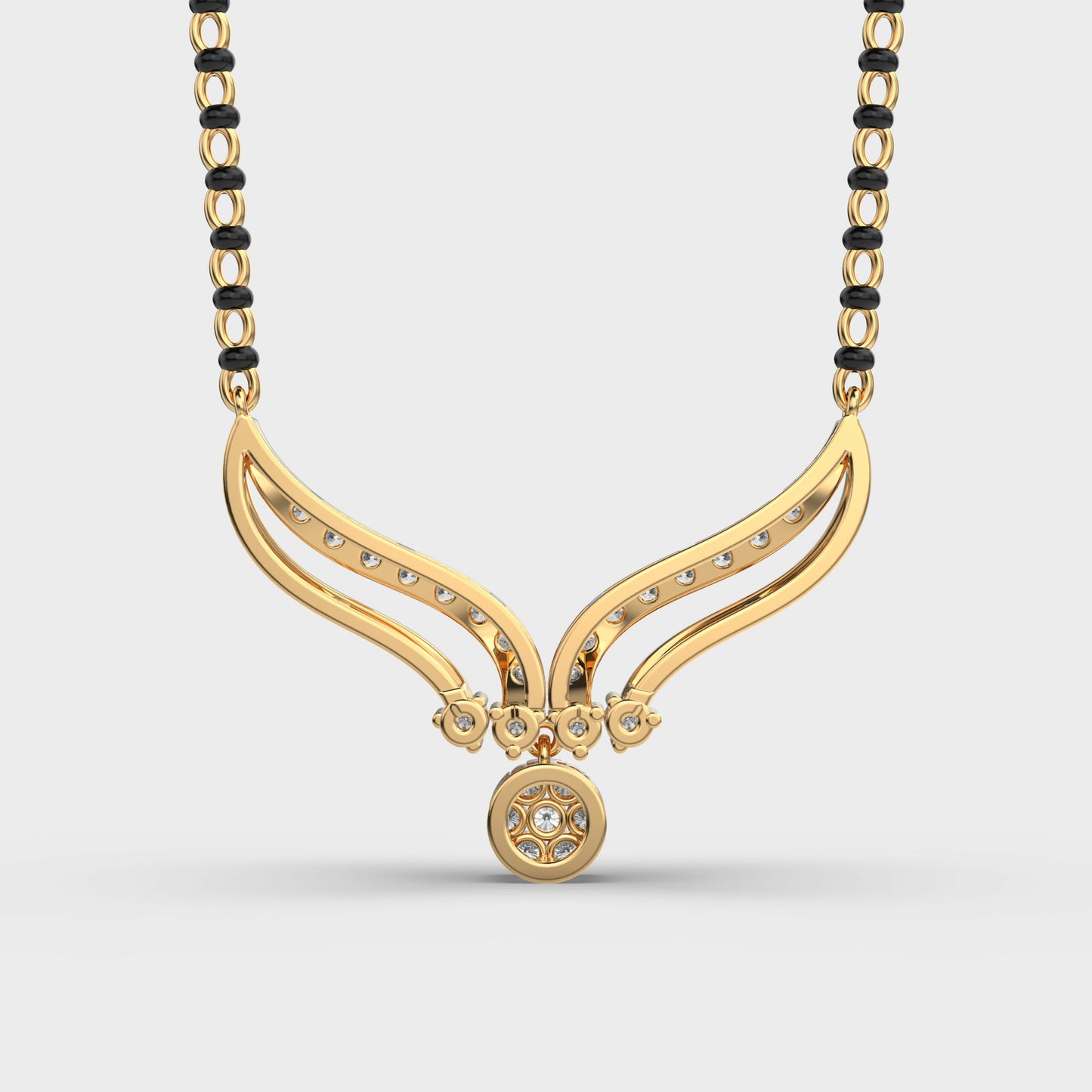 diamond mangalsutra pendant
