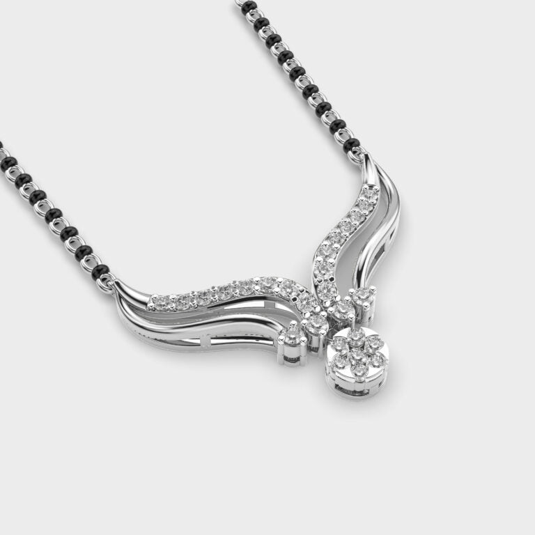 diamond mangalsutra pendant