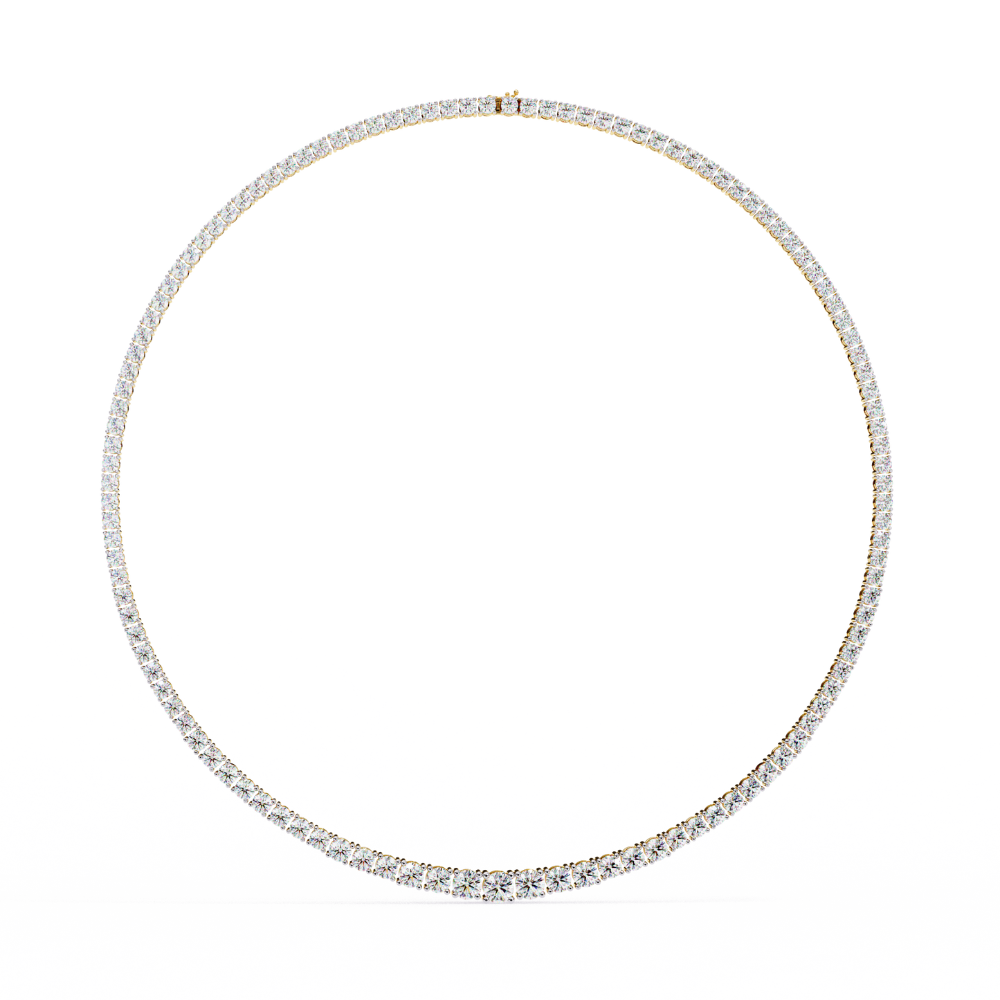 majesta bold link tennis lab grown diamond necklace