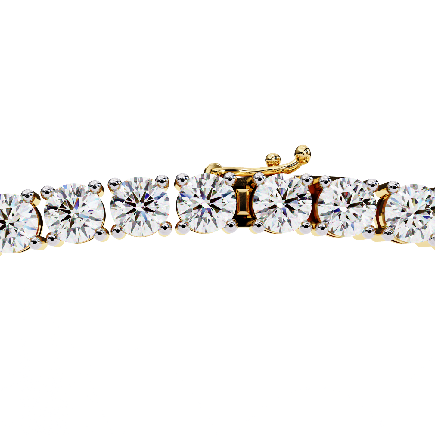 majesta bold link tennis lab grown diamond necklace