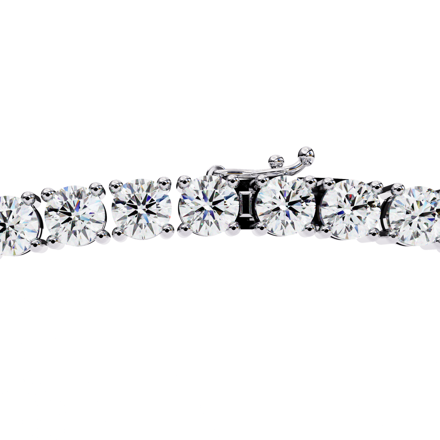 majesta bold link tennis lab grown diamond necklace